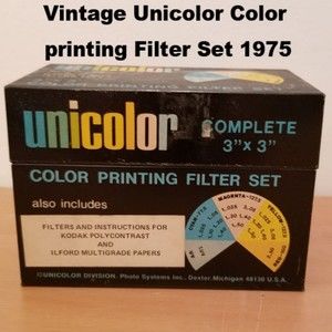 Vintage Unicolor Color printing Filter Set 1975